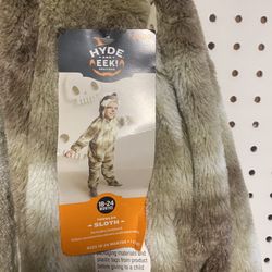 Toddler Sloth Costume Size 18 to 24 Months