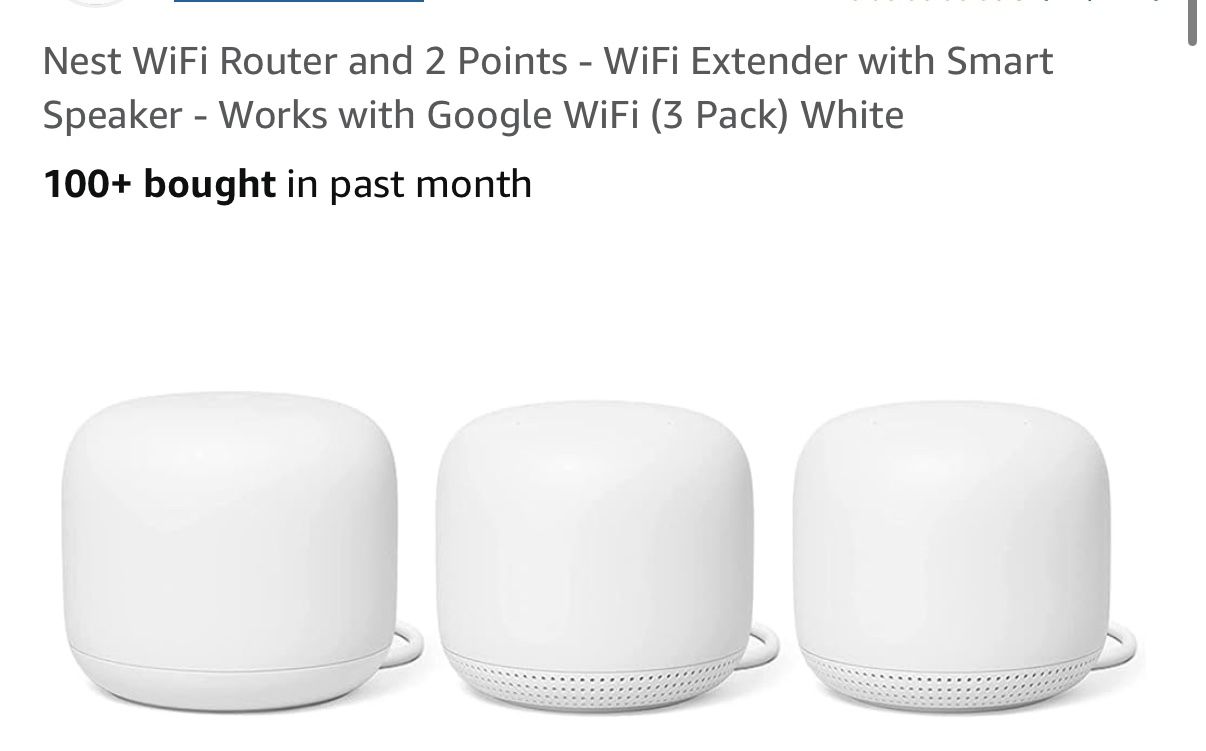 Nest Wifi Mesh Router plus 2 Points