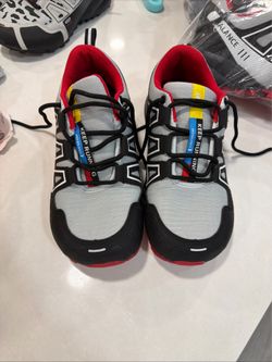 Hike Balance III Trail Running Shoes Grey Black Red Sneakers Size 39