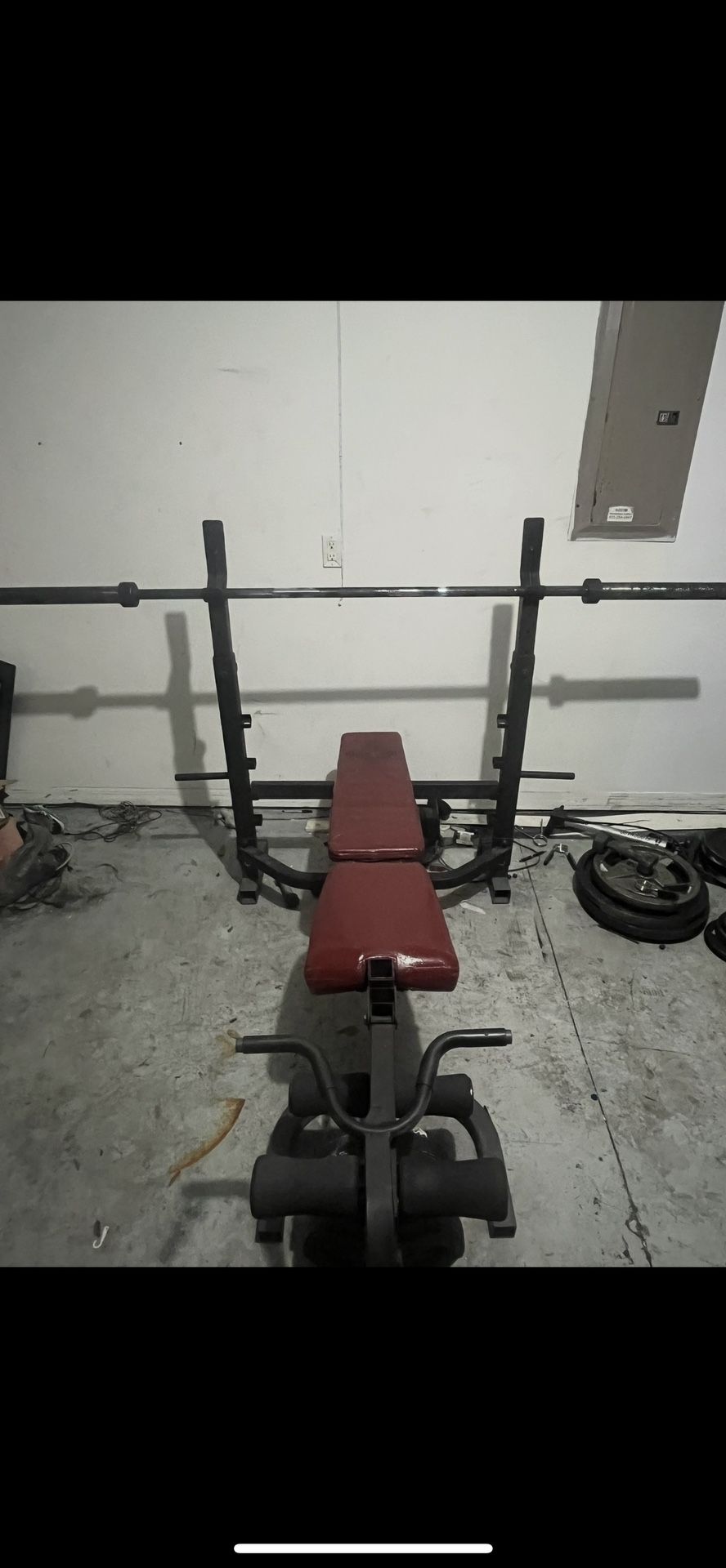 Bench Press Adjustable Comes With 45lbs Bar