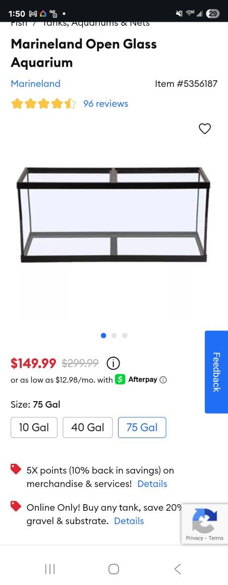Fluval Fx2 & 75g Aquarium Tank
