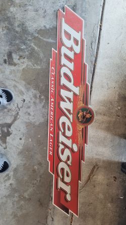 Budweiser Metal Sign 1995