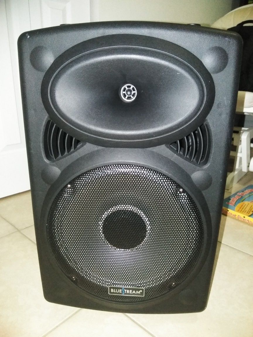 Bluestream Djsp1216lbt 12" 1300 Watt Bluetooth DJ Active Loudspeaker With LED