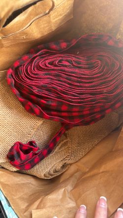 ribbon and burlap ribbon