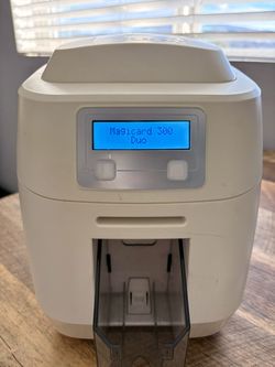MagiCard 300 Duo ID Printer & 2 new MagiCard dye films+cleaning spools