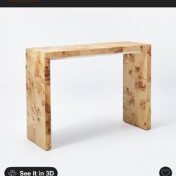 Studio McGee Ogden Burled Wood Console Table 