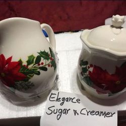 Princess House -New Elegance Sugar & Creamer