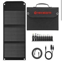 Portable Solar Panel 30W Foldable Solar Charger High Efficiency with QC3.0 USB & DC Port for Power Station Phones Camping Outdoor Emergency