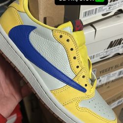 Travis Jordan 1 Low Canary Sz 5M, Sz 6M ,7M