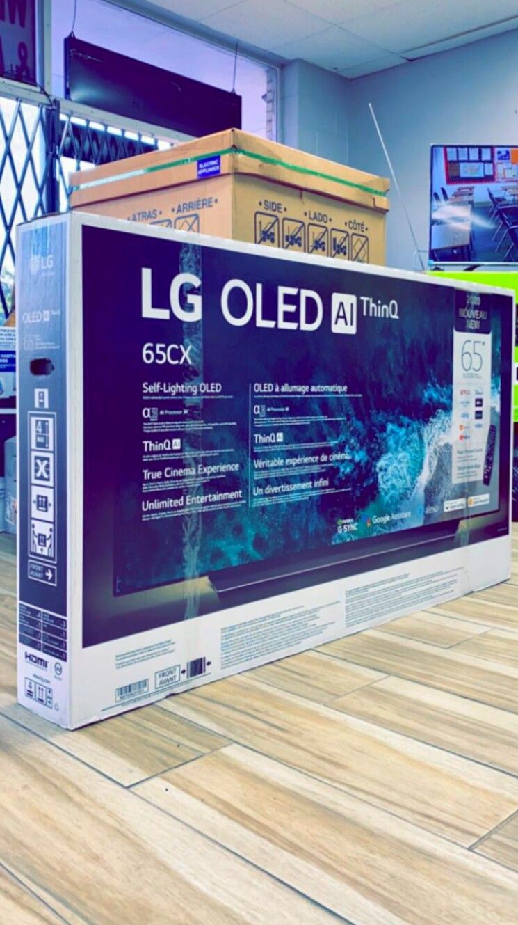 LG 65 inches - OLED - CX Series - 2160p - Smart - 4K UHD TV with HDR - Brand New in Box! One Year Warranty! Retails for $2499+ Tax!