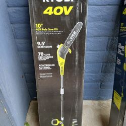 POLE SAW RYOBI 40V BATTERY AND CHARGER INCLUDED 