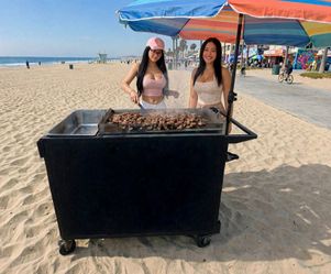Plancha tacos stand