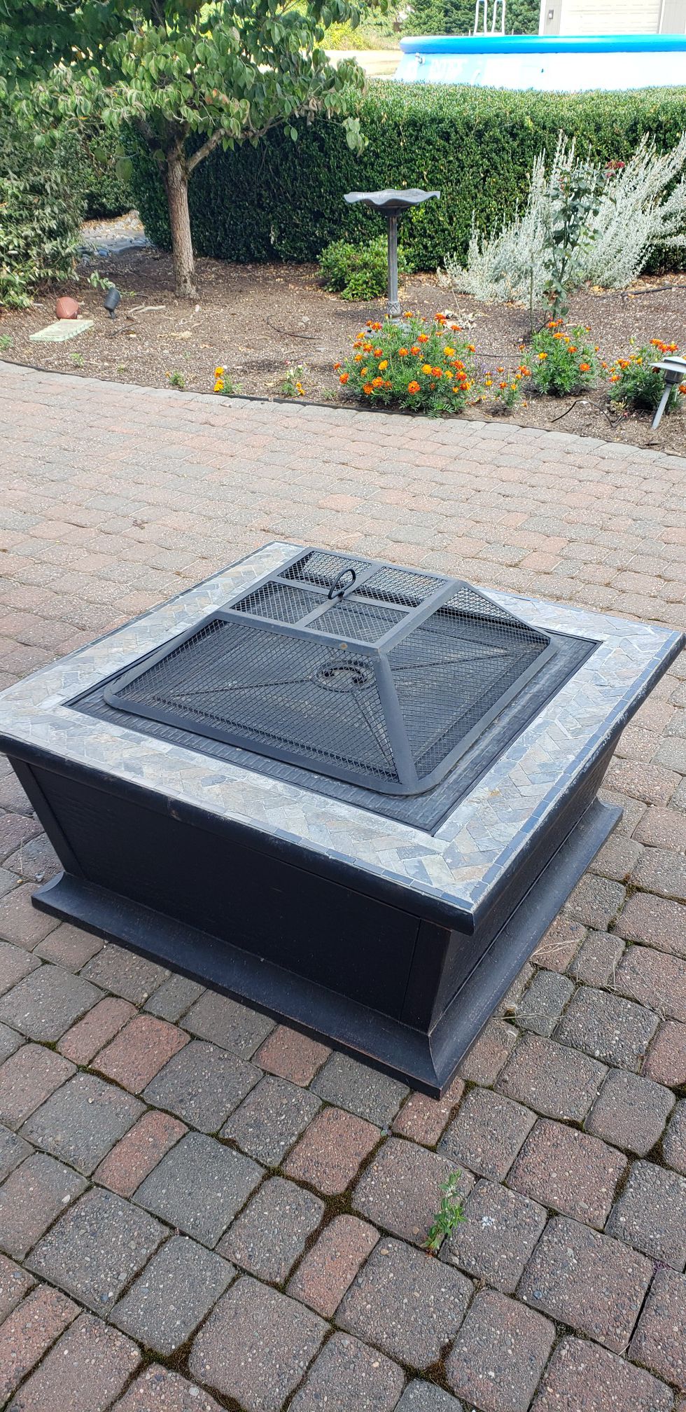 Fire pit with cover