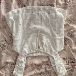 Cute Y2k Beachy White Top