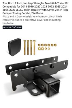 2-Inch Tow Hitch Kit for Jeep Wrangler