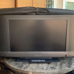 27” Olevia Flat Screen LCD HDDTV  TV + Outdoor Cover - flat Screen hdmi input output full color - Samsung Sony Vizio LG Alexa Cube Echo Roku 