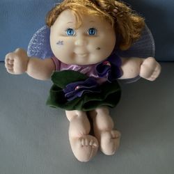 1995 Cabbage Patch Kids 8" Garden Fairy Doll with Blue Eyes & Wings – Rare Vintage Collectible!