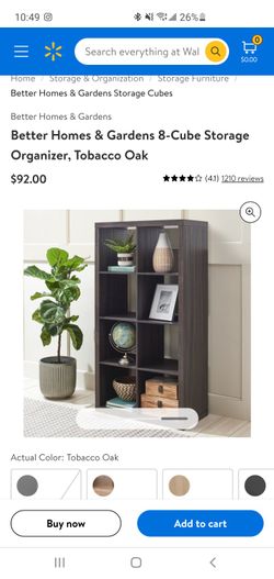 better homes and gardens 8 cube organizer tobacco oak New!! , Better Homes & Gardens 8-Cube Storage Organizer, Tobacco Oak for Sale in El Paso, TX better homes and gardens 8 cube organizer tobacco oak New!! , Better Homes & Gardens 8-Cube Storage Organizer, Tobacco Oak for Sale in El Paso, TX