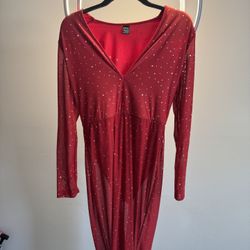 SHEIN Red Dress Size Large
