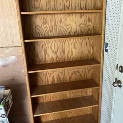 2 Oak Book Shelves