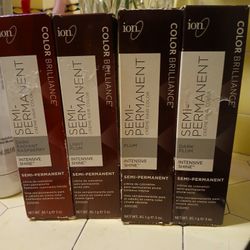 Ion Semi-Permanent Hair Color, Various Colors.