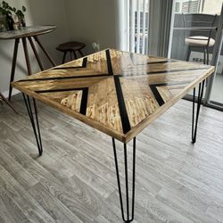 Made To Order - 45”x45” Dining Table With Hairpin Legs 