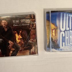 (2) - Christmas- CD's Blake Shelton & Ultimate Christmas  $ 3 - Each Or Both For - $ 5 