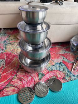 Stainless steel mixing bowls