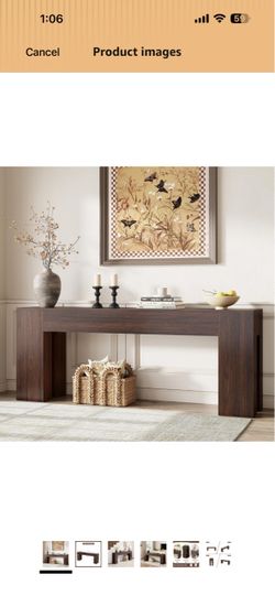 Sofa console table for entryway living room