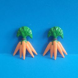 Barbie Doll 2" Bunch of Carrots Pony Horse Riding Accessory Mattel Food Set Of 2.