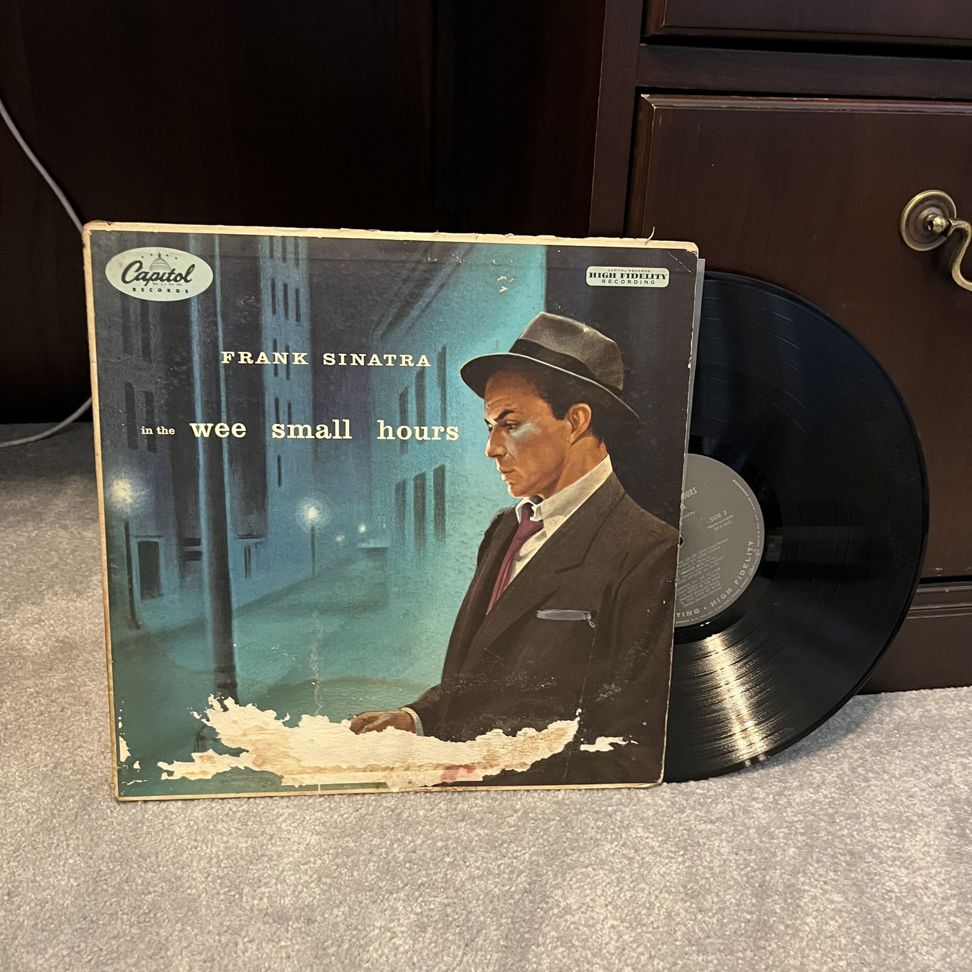 Frank Sinatra - In The Wee Small Hours Vinyl Record Vintage 1957 Mono Album