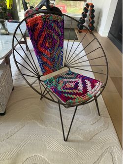metal wire chair