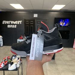 Jordan 4 Bred Size 4y (5.5w) Available In Store!