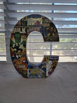 Marvel Comics Retro Superhero Wood Letters