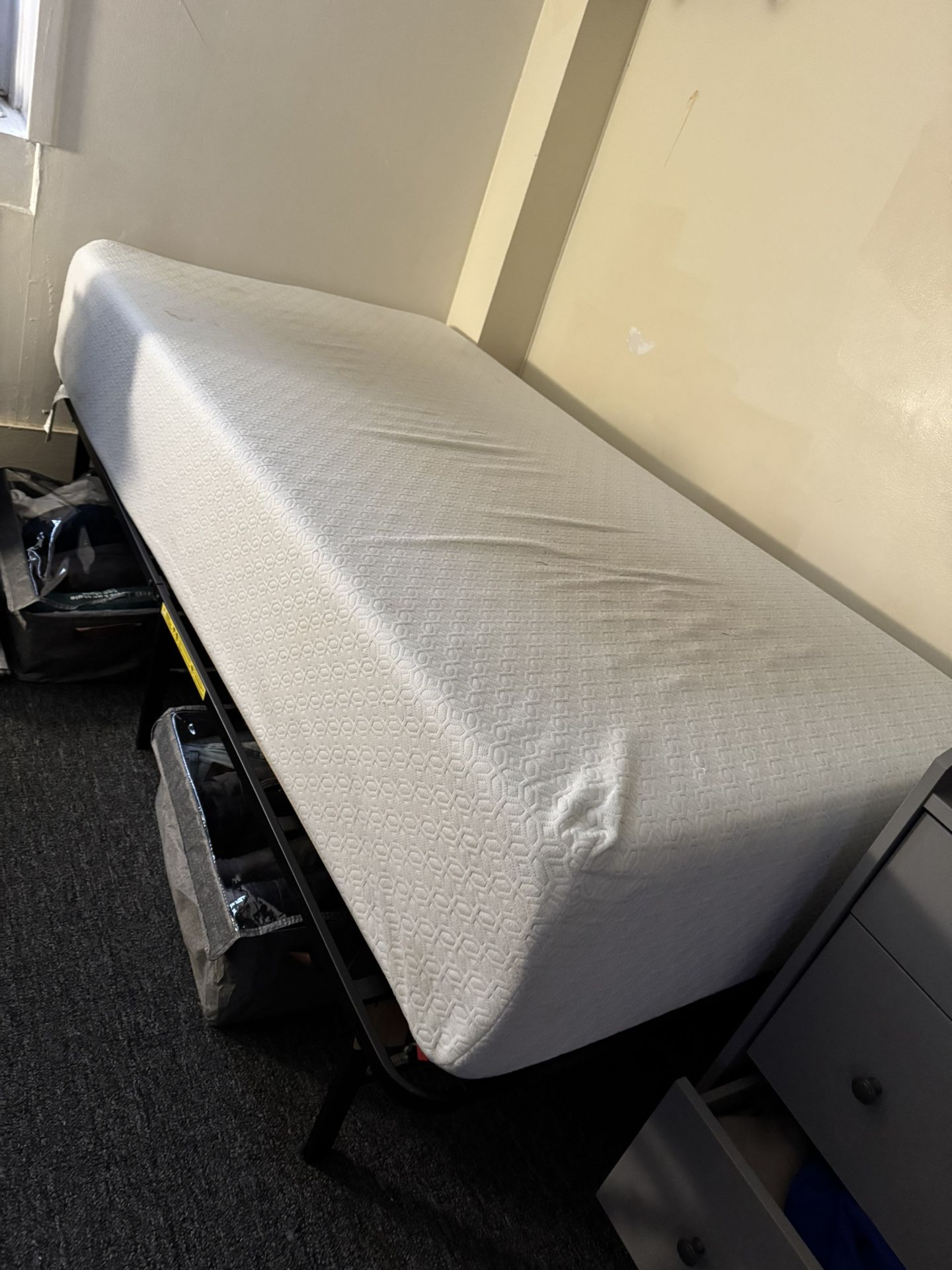 Twin XL Mattress + Bed Frame