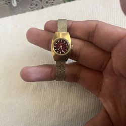 RARE Vintage Seiko Gold Tone Metal Windup watch