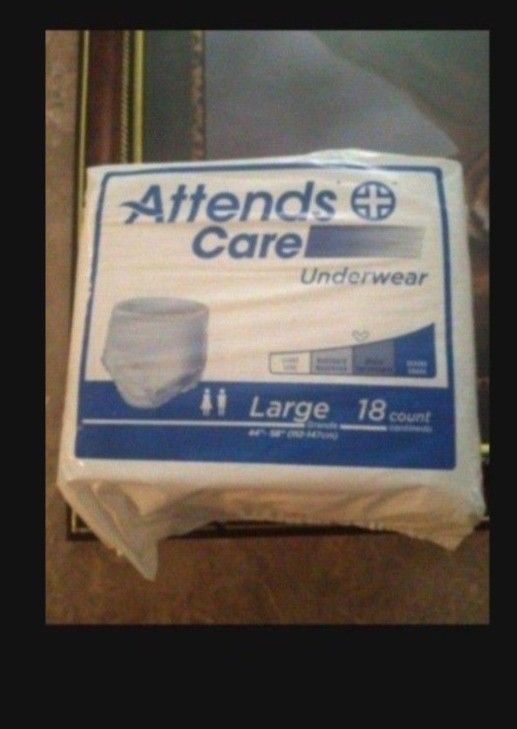 Attends Adult Diapers Size Large
