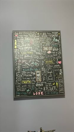 Inspirational quote frame