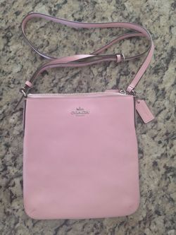 Pink coach purse