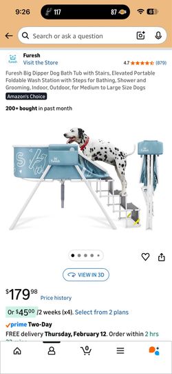 Dog Bath Tub with Stairs