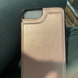 Brand New iPhone 8plus Wallet Case Rose Gold