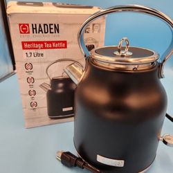 Haden 1.7L Stainless Steel Electric Cordless Kettle - Copper/Black
