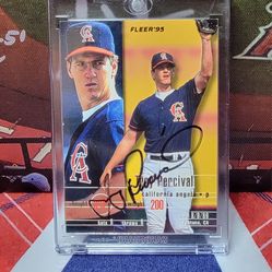 Troy Percival Autograph Baseball Card