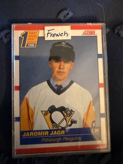 1990 Score Jaromir Jagr Rookie Card French