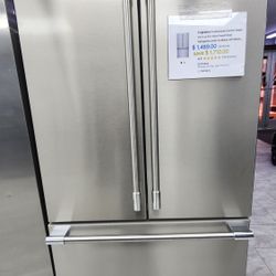 FRIGIDAIRE COUNTER DEPTH REFRIGERATOR 3 DOOR FRENCH DOOR 1YEAR WARRANTY/1AÑO DE GARANTIA POR ESCRITO 