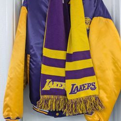 Bomber Jacket & Scarf $90