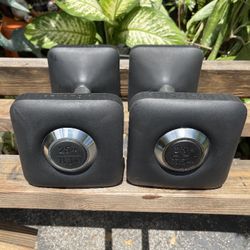 PAIR  OF  NEW  25 LB.  RUBBER  PELOTON  DUMBBELLS 