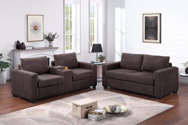 2pcs sofa set with cop holder