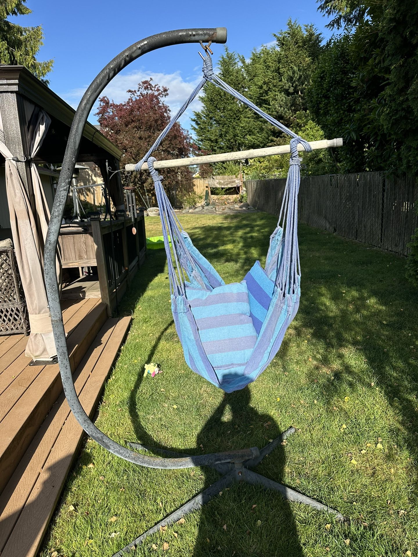 Porch Swing Base And Hammock