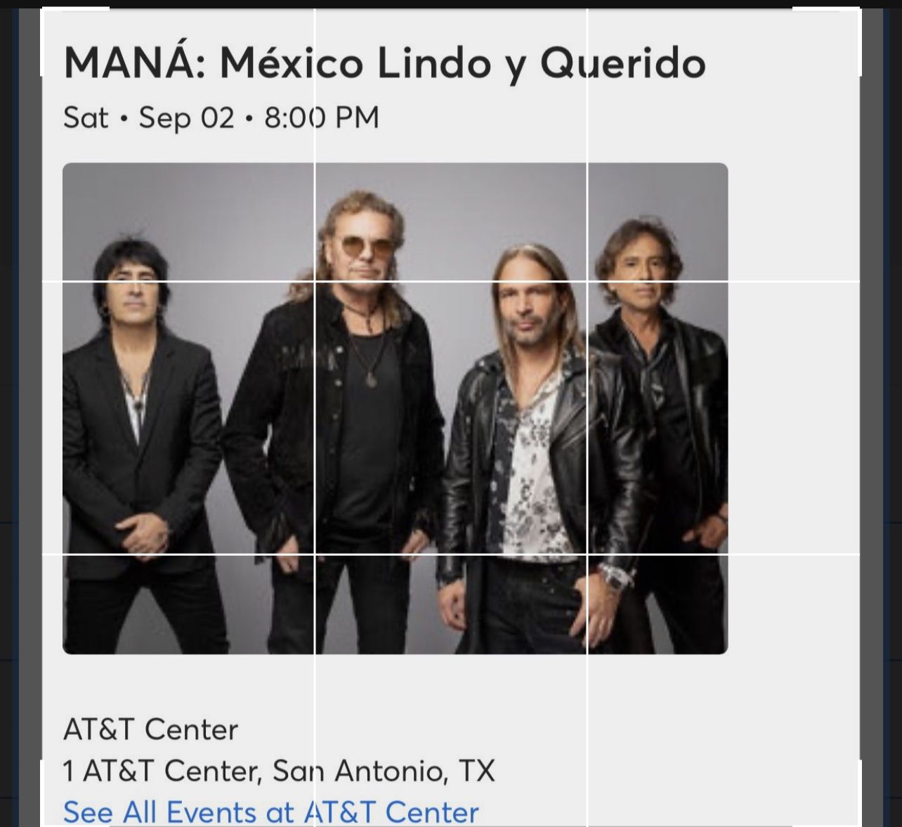 Mana Concert Tickets